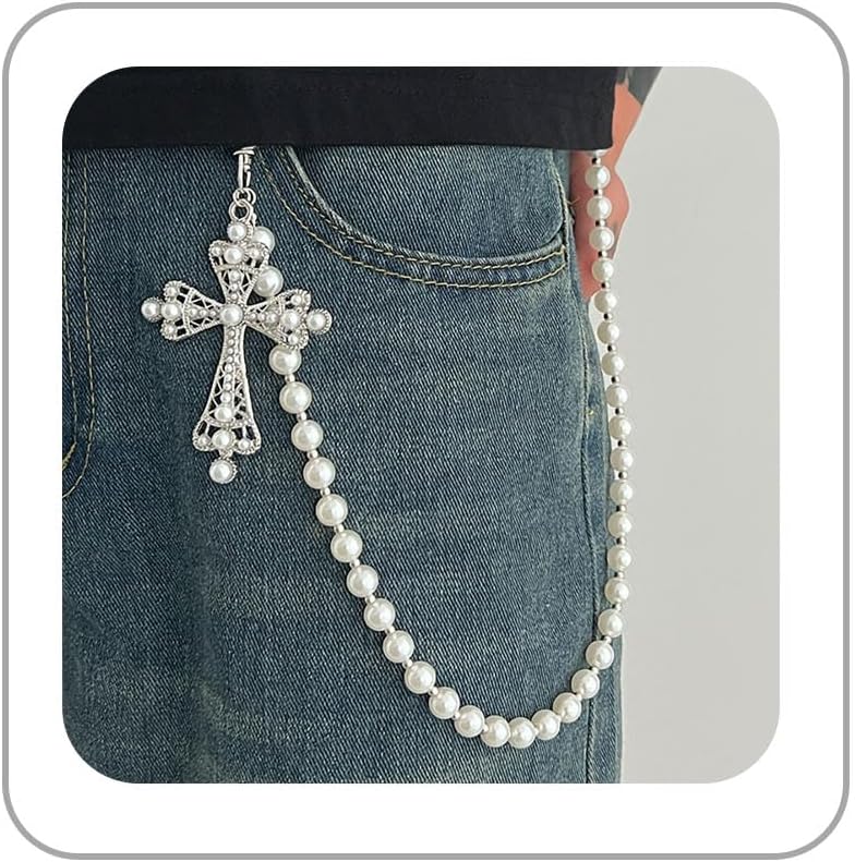 BOOSTIQ Pant Chains for Men Women Punk Rock Pocket Chains Turquoise Wallet Chain Western Country Cowboy Wallets Chain for Men - Image 1